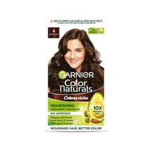 Garnier Color Naturals Creme Riche Hair Color Brown, Shade No 4, 70 ml + 60 G