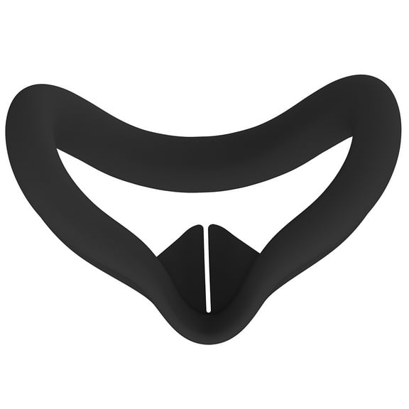 Yuhsdv Silicone VR Face Cover Sweatproof Mask Face Pad for Meta Quest 3S Headset(Black)