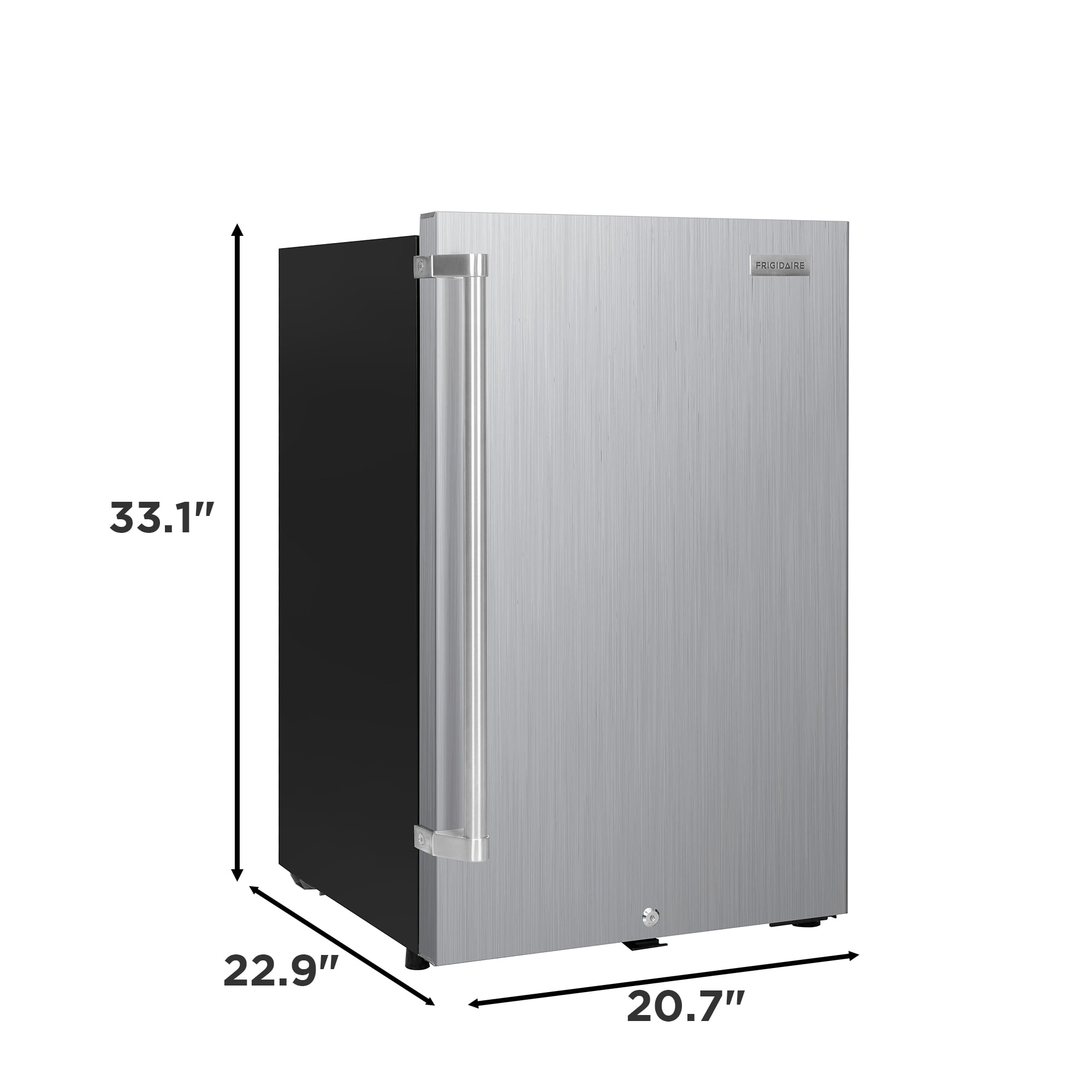 Frigidaire 4.4 cu. ft. Waterproof Outdoor/Indoor Compact Refrigerator, Stainless Steel