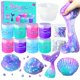thumbnail image 1 of Slime Kit NPNE Mermaid DIY para niñas con purpurina y cubos de espuma, 1 of 7