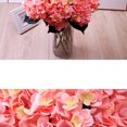 thumbnail image 4 of Ramo de flores artificiales de simulación de hortensias para decoración del hogar (champán rosa), 4 of 5