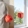 thumbnail image 4 of Fuzzy Plush Dice for Car Mirror, Soft Plush Dots - Cute Game Prop Decorative Pendant for Car Interior Hanging Ornament Decoration, 4 of 6