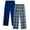 Royal/Grey Plaid, variant on Boys' Pajama Pants - 2 Pack Fleece Sleep and Lounge Pants (Size: 5-18)