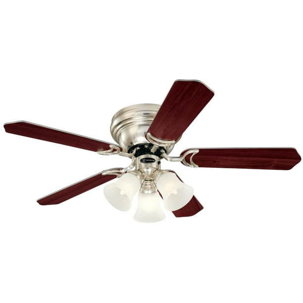 Westinghouse 7215900 42 Brushed Nickel Rosewood Bird S Eye Maple Contempra Trio Ceiling Fan With Light Kit Com Eye Maple Contempra Trio Ceiling Fan, Westinghouse Ceiling Fan Light Kit