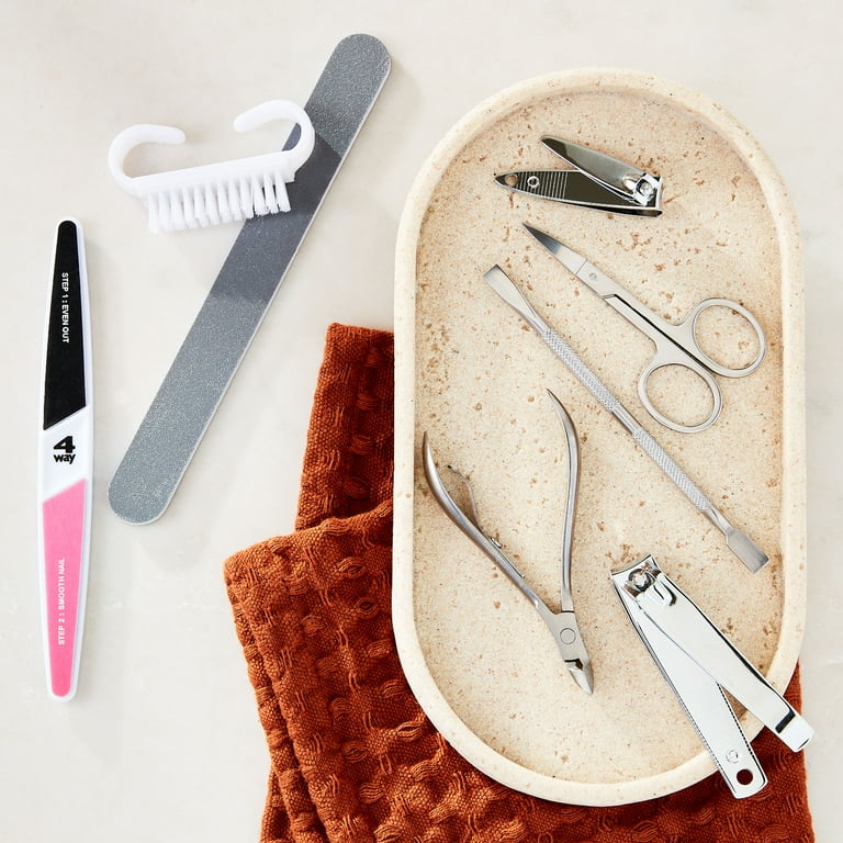 Equate Tip-to-Toe Kit Pedicure Set 8 Pieces, Complete Nail Care