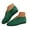 Green, variant on Ballet Flats Shoes for Women Slip on V Cut Suede Casual Pointed Toe Walking Shoes