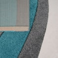 thumbnail image 4 of Paco Home Designer Area Rug with Contour Cut and Modern Wave Pattern 3'11" x 5'7" - Grey-blue, 4 of 5