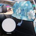 thumbnail image 4 of Uorisanigo Sweating Car Seat Cover for Workout Outdoor Sport Activities Easy to Clean Blue Hibiscus Flower Automotive Front Seat Protector Compatible with Most Cars Trucks Suvs Car, 4 of 8