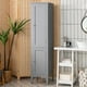 thumbnail image 1 of Costway Armario Alto de Baño con 5 Niveles de Almacenamiento Gabinete Independiente Organizador Estrecho para Cocina 37 x 37 x 160 cm, 1 of 9
