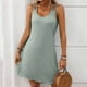 thumbnail image 3 of Sexy Vestido Casual para las Mujeres Vestido de Cuello Redondo sin Mangas de Color Sólido, Moda de Verano de Poliéster Ligero, 3 of 7