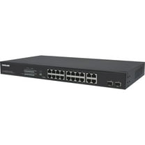 16-Port Gigabit Ethernet PoE  Switch with 4 RJ45 Gigabit and 2 SFP Uplink Ports