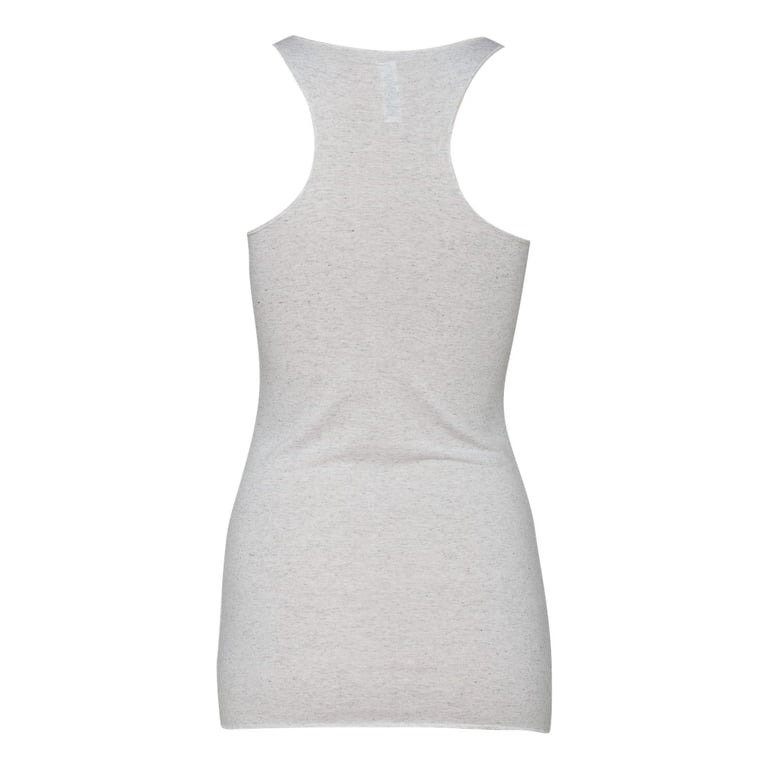 Bella Canvas Ladies Triblend Racerback Tank Top - Solid White, Comfy & Lightweight