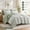 Sage Green + Polyester + King.., variant on 5-Piece Queen Printed Comforter Set with Decorative Pillow Shams and Coordinated Bedding