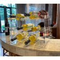 thumbnail image 2 of Stackable Modular Wine Rack 12 Bottle, Transparent Acrylic Plastic Free Standing Floor 3-Tier Display Small Wine Holde for Home Kitchen Bar cabinets Dining Room Living Room, 2 of 2