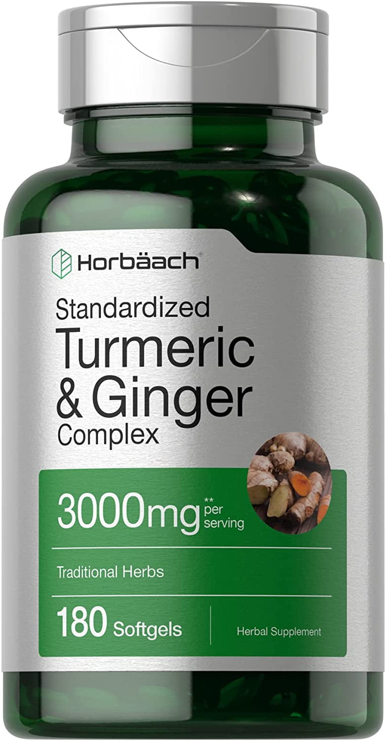 Turmeric & Ginger Complex 3000mg 180 Softgel by Horbaach