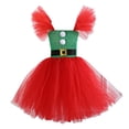 thumbnail image 1 of PMVFHDE Robes Filles Enfant Filles Robe de Concours Noël Fête Point Mignonne Robe Robes Bandeau Ensemble Vert,8-9 Ans, 1 of 5