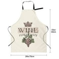 thumbnail image 4 of Bingfone Wine Apron Gifts For Men, Women Professional Grade Chef Apron For Kitchen,Bbq & Grill, 4 of 8