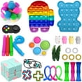 thumbnail image 1 of 30Pcs Sensory Fidget S Set, Relieves Stress And Anxiety Fidget , Push Bubble Pop Fidget Pack For Children Adults, 1 of 4