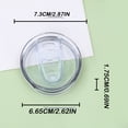 thumbnail image 3 of 4PCS 20oz Tumbler Replacement Lids, Plastic Splash Cover Spill Proof Cup Cover, Silicone Sliding Cover,Replacement Lids, 3 of 4