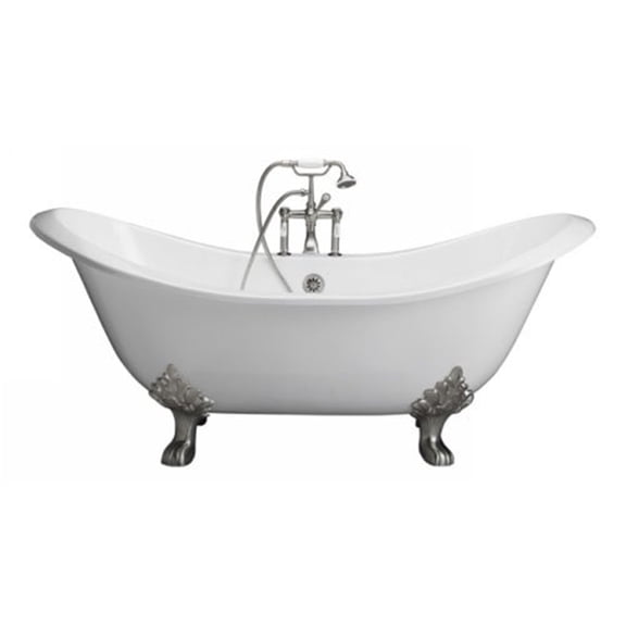 BarclayTub Kit 72" CI Dbl Slipper