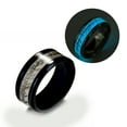 thumbnail image 4 of Glow in Dark Wedding Band Ring for Men or Women 8mm Stainless Steel or Black Ginger Lyne, 4 of 6