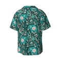 thumbnail image 2 of KLL Lephants in the Jungle Print Men's Shirt Short Sleeve Button Down Summer Cuba Beach Shirts- XX-Large, 2 of 7
