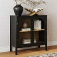 thumbnail image 2 of Nathan James Mason Sideboard Buffet with Glass Doors and Adjustable Shelves, 2 of 5