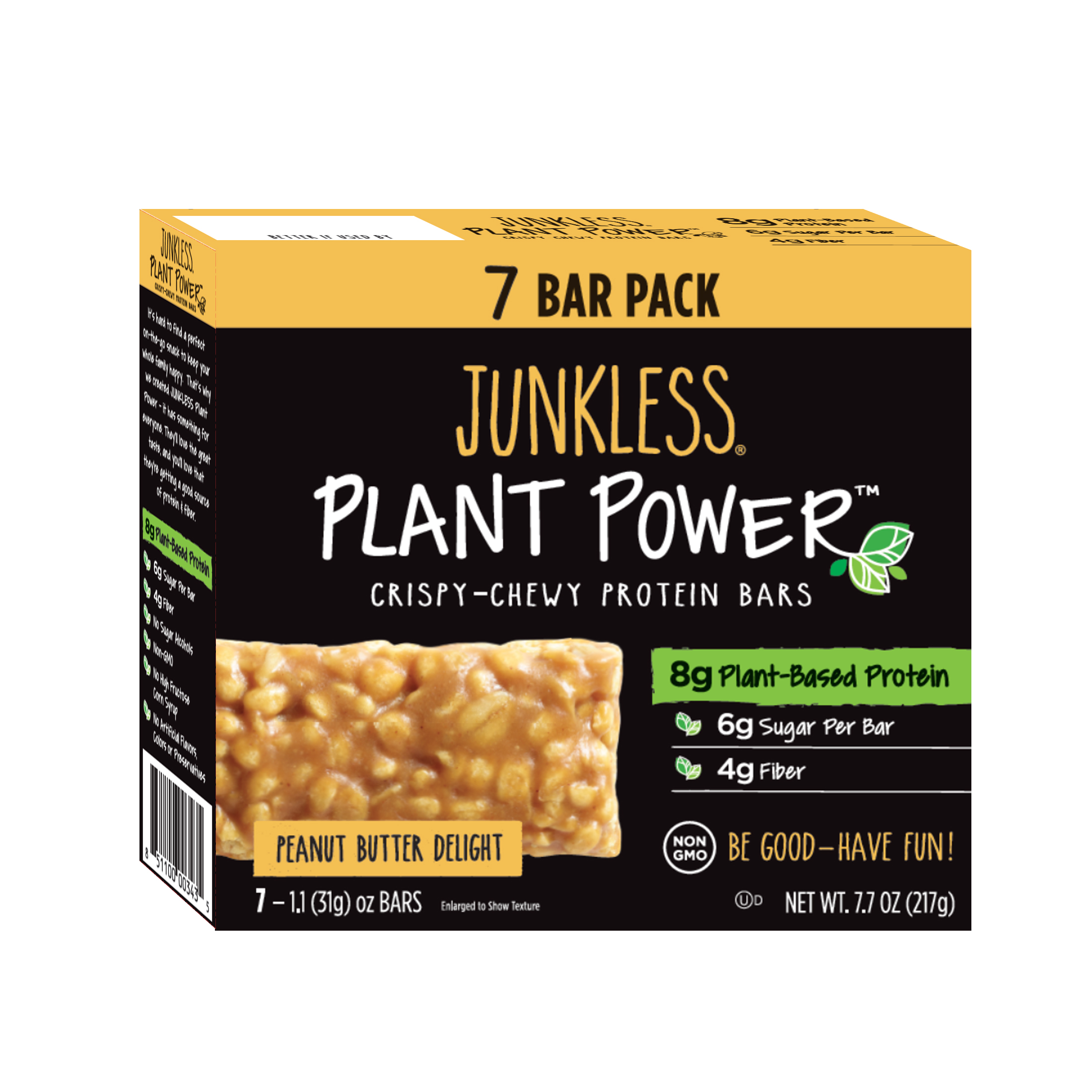 JUNKLESS Plant Power, Peanut Butter, PlantBased Crispy Chewy Granola