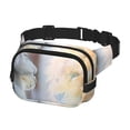 thumbnail image 2 of Fuzoiu The Cat Looks in the Mirror Print Unisex Square Double Layer Waist Bag,Crossbody Fanny Pack Travel Workout Accessory, 2 of 9