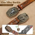 thumbnail image 5 of WHIPPY Men's Western Cowboy Belts for Women Cowgirl Belt Western Leather Belts for Jeans, 5 of 6