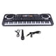 thumbnail image 1 of Piano Multifuncional 61 teclas con Micrófono Sunnimix Teclado de piano digital de 61 teclas Negro, 1 of 8