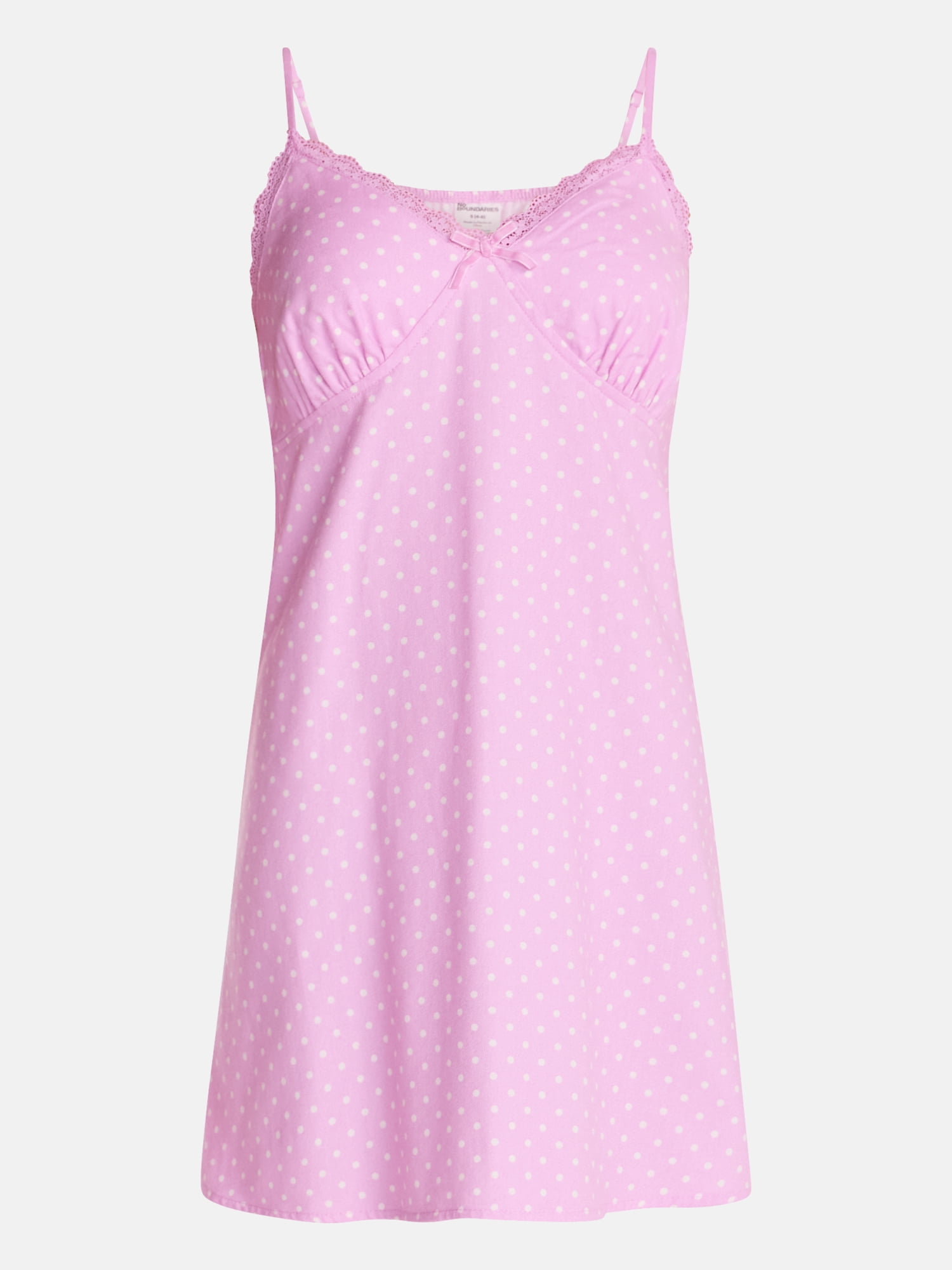 No Boundaries Sleeveless Sleep Slip Dress, Women's XS-XXL