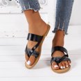 thumbnail image 5 of Flip Flops for Women Girls Thong Slide Sandals - Summer Dressy Bohemian Travel Flat Sandals Cute Low Wedge Summer Open Toe Sandal Shoes, 5 of 5