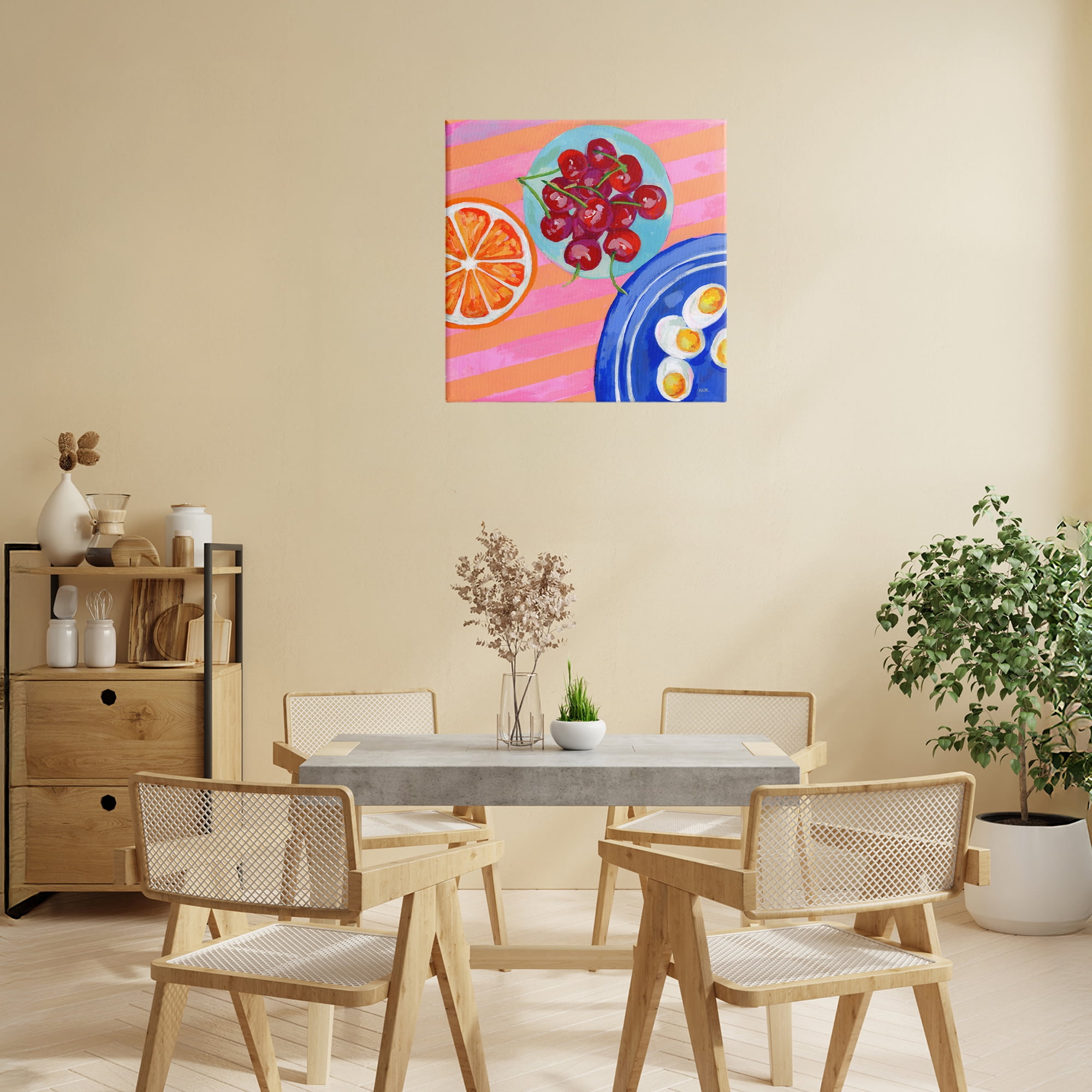 Stupell Industries Summer Snacks Picnic Blanket Canvas Wall Art, design by Rachael Reese