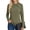 Olive Green, variant on MOYIKO Business Casual Tops for Women Long Sleeve Shirts Twist Knot Mock Neck Slim Fit T-Shirts Green Size L