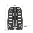 Scuba Diving Carbon Fiber Backplate Compacted Technical Cave Divers