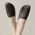 thumbnail image 5 of VV AVEORS 5 Pairs No Show Sheer Socks Women, Low Cut Invisible Cotton Socks Non Slip Pack, Breathable Summer Loafer Flat Boat Socks Black One Size, 5 of 5