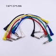 thumbnail image 2 of Dalazy 6 Pieces Effect Pedal Cable Studio Electric Bass Cords Musical Stringed Instrument Audio Wire Replacement Metal Part 30CM, 2 of 6