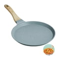 thumbnail image 4 of Monstrate Sartén sin desorden, tamaño compacto, ollas de cocina, tortilla de bistec, accesorios para el hogar, mango largo, suministros de cocina de Utensilios de cocina 28cm Monstrate HA026347-03, 4 of 6