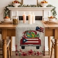 thumbnail image 2 of Table Runner 72 Inches Long for Kitchen Dining, Puerto Rican Flag Dresser Scarf Farmhouse, Dining Table Decorations for Wedding/Parties, Vintage Country Truck Flowers Beige 16 x 72 In, 2 of 8