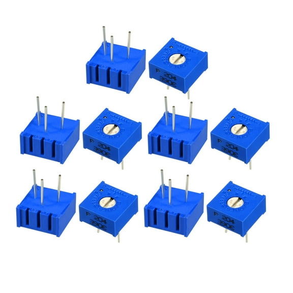 Variable Resistors 200k Ohm Top Adjustable Horizontal Cermet Potentiometer 10Pcs