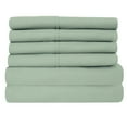 thumbnail image 2 of Luxury Home Super-Soft 1600 Series Double-Brushed 6 Pcs Bed Sheets Set (King, Sage), 2 of 3