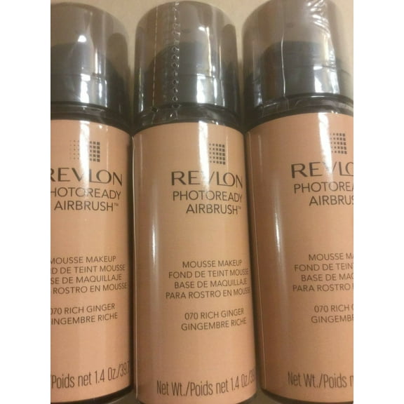 3 X Revlon PhotoReady Airbrush Mousse Makeup Foundation RICH GINGER New Sealed