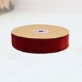 thumbnail image 2 of 1 rollo de 2,5 cm de ancho, no elástico, accesorios para ropa, cinta para envolver regalos, cintas flocadas, cinta decorativa para bricolaje, para tienda de casa (rojo), 2 of 6