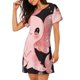 thumbnail image 2 of Fotbe Cute Axolotl Sakura Blossoms A Bata de Dormir para Mujer con Estampado, Camisón de Algodón de Manga Corta, Ropa de Dormir Casual, 2 of 6