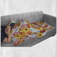 thumbnail image 6 of Gerber Daisy Soft Flannel Fleece Throw Blanket, Pattern with Realistic Fresh Growth of Summer Season Nature-Inspired Design, Cozy Plush for Indoor and Outdoor Use, 70" x 90", Multicolor, by Ambesonne, 6 of 6