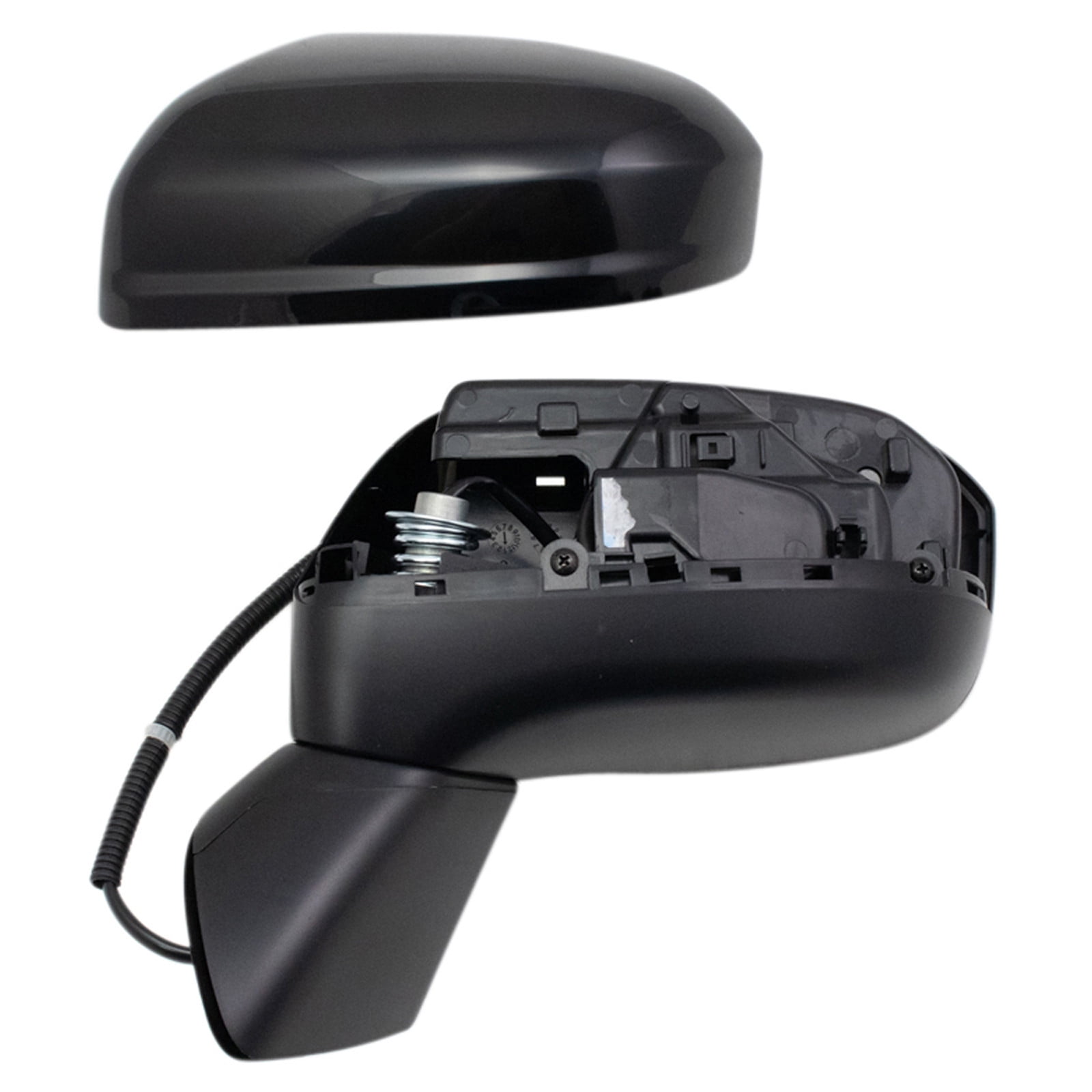 TRQ Driver Side Mirror Assembly Power Textured Paint to Match Fits 2014-2015 Honda Civic