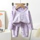 thumbnail image 3 of Conjuntos de Pijamas para bebés y niños, ropa de dormir de algodón para niños, Pijamas de invierno para niñas, Pijamas de gato de dibujos animados, camiseta + Pantalones, 2 uds., 3 of 5