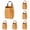 Khaki*5, variant on Zoowood Hanging Wall Basket Decorative Woven Wood Storage Box Hanging Fruit Basket for Kitchen Small Hanging Basket Wall Decor Khaki 5PK