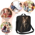 thumbnail image 5 of Honeii Victorian Gentle Cat Print Insulated Lunch Bag, Reusable Lunch Box for Adult, Leakproof Cooler Bag for Work Office Travel Picnic, 5 of 7
